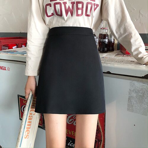 High-waisted A-line Female Clerk Business Korean Style All-m