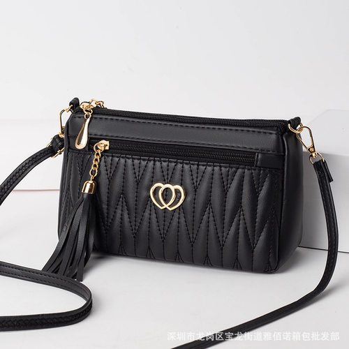Hot Selling Women's Crossbody Embroidered Small Tassel Soft