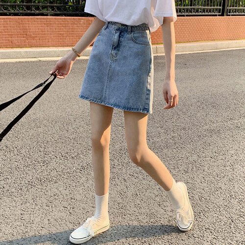 2026 wgirl Korean Style Solid lor High Waist Slim Versatile