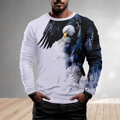 2026 T-shirt Crewneck Pullover Simple Casual Digital Printin