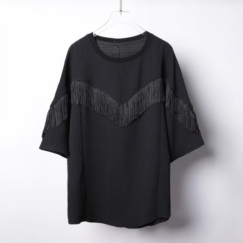 Yamamoto Style Loose Half-sleeve Men's Thin Round Neck Short