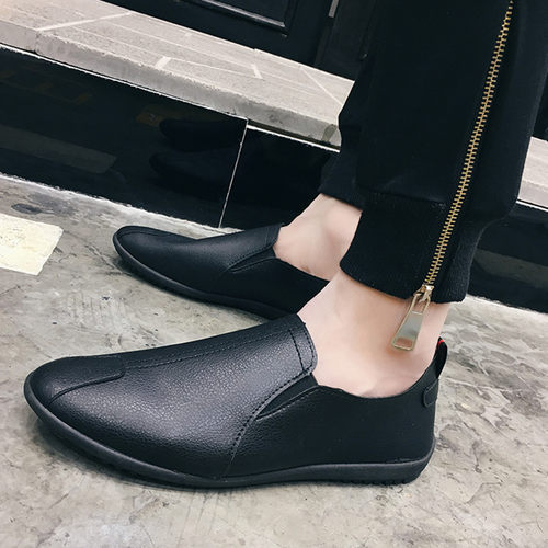 Leather Shoes Men's Korean Version Of Soft Bottom Casual Sho