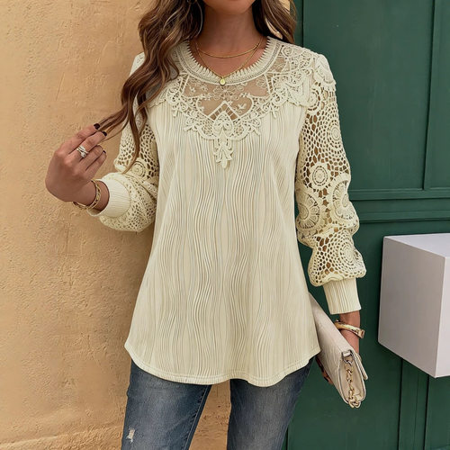2026 Wavy Lace Stitching Ladies