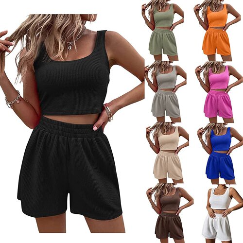 2026 Girly Style Fresh And Sweet Women's Knitted Sleeveless