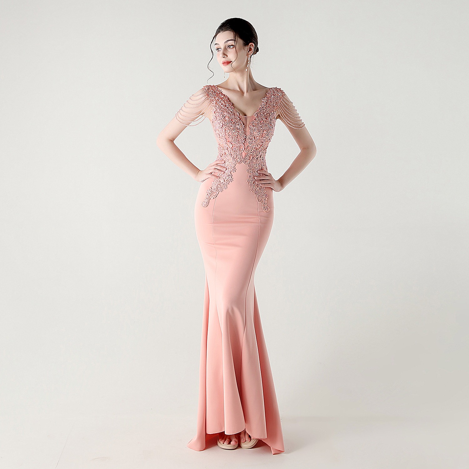 晚礼服女名媛宴会气质高级感长款