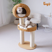 绿歌藤编猫爬架粗柱子多省 猫树猫窝猫抓板猫跳台剑麻猫别墅 包邮