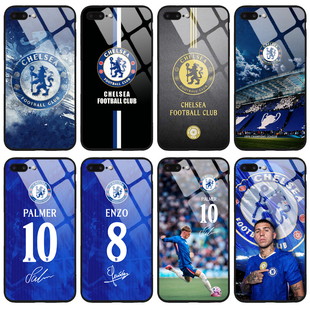 钢化玻璃 切尔西手机壳适用于华为一加OPPO三星vivo苹果魅族小米红米荣耀车路士 恩佐 帕尔默 阿扎尔保护套