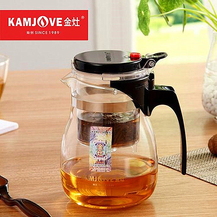 金灶飘逸杯泡茶壶茶水分离过滤花茶壶冲茶器耐热玻璃单人茶杯茶具