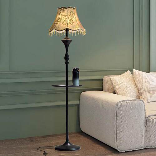 欧式落地台灯美式复古现代客厅沙发茶几灯卧室床头立式氛围装饰灯