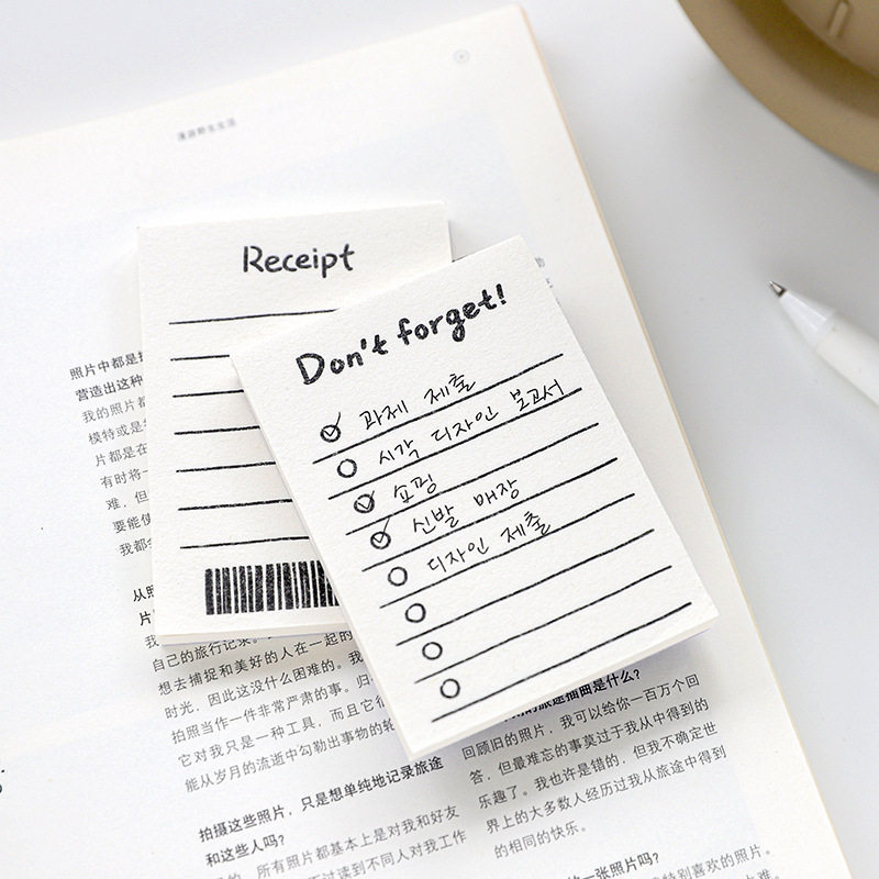 备忘录便签本 简约线条系列 手帐便条本单词本随身计划小本子