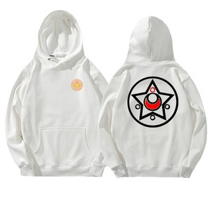 美少女战士秋冬字母印花连帽宽松休闲卫衣潮牌外套头男女上衣服装