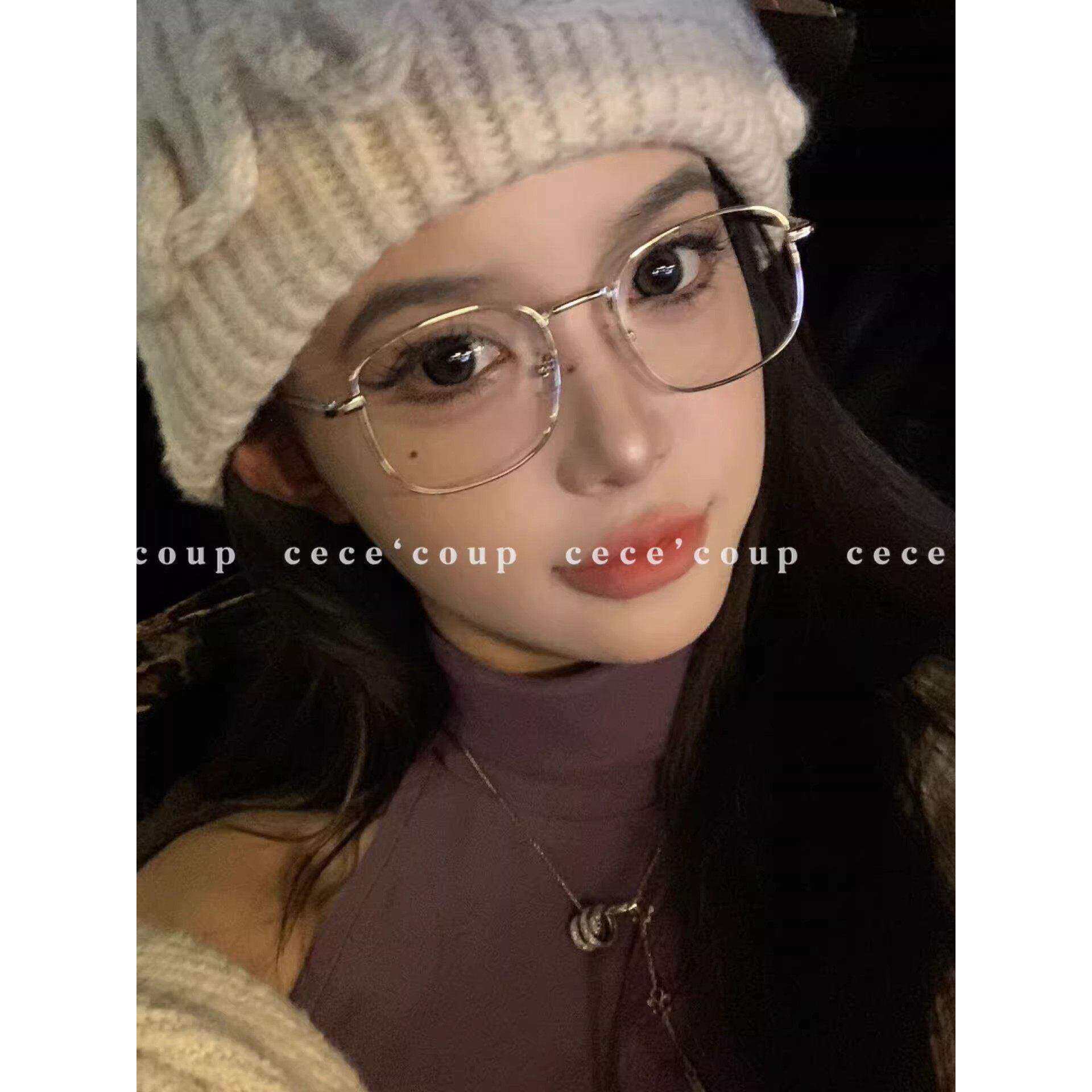 cece同款 清冷感！新品 26FW 复古金属边框显脸小平光镜女