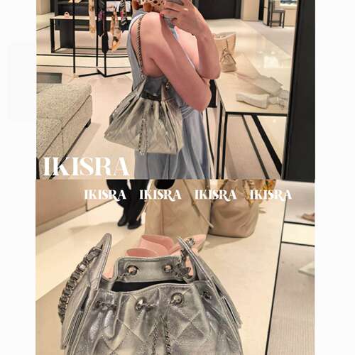 mini25bag水桶链条包进口皮料