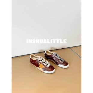 26s新款 cece03 焦糖栗子 男女3cm 五星拼色做旧脏脏鞋