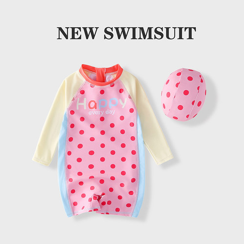 1-8岁女童泳衣A类速干防晒