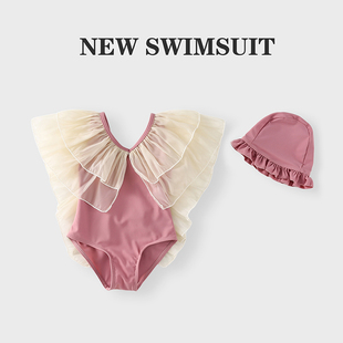 儿童泳衣女童3岁宝宝可爱洋气游泳衣6岁女孩速干防晒公主泳装 新款