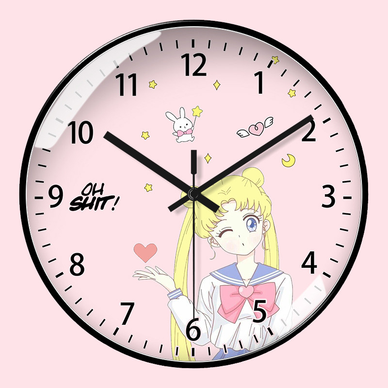 卧室挂钟美少女战士电波钟卡通