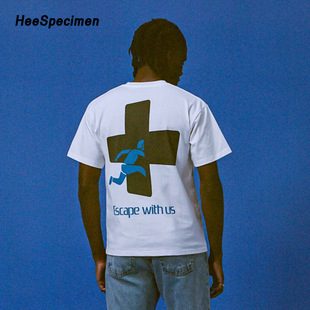 2022 places+faces 短袖T恤 欧潮牌PF escape with us男女同款