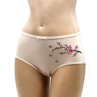 头娇兰蒂诺青年贴身舒适全棉短裤 女士中高腰透气弹力棉平角裤 内裤