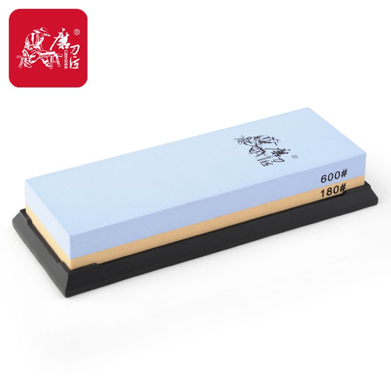 精细家用白刚玉双面油石磨刀石
