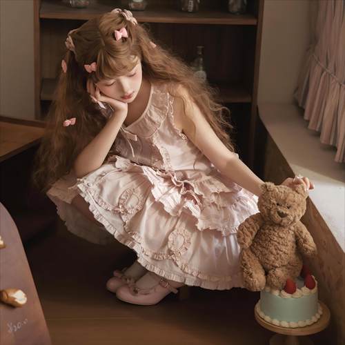【四团短段段尾款】彩虹蛋糕纯棉纯色日常CLA日系PH风通勤LOLITA