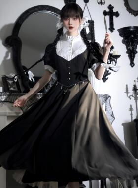 【全款现货】修女晨颂夜祷连衣裙法式CLA优雅复古Lolita六片裁