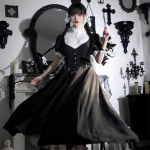 【全款现货】修女晨颂夜祷连衣裙法式CLA优雅复古Lolita六片裁