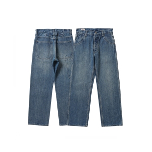 裤 ACE浮生出品conedenim面料vintage手工做旧水洗画家牛仔裤 工装