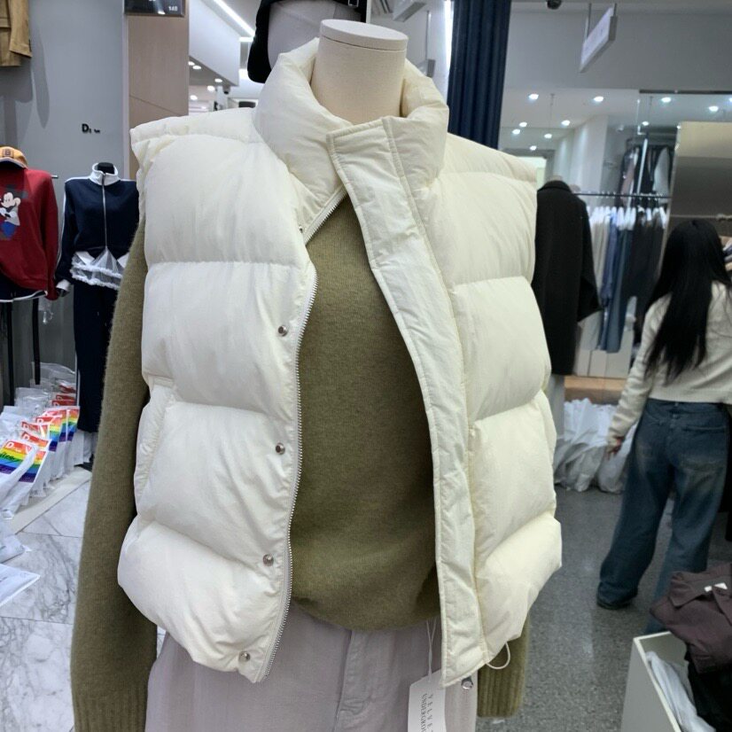 现货VELVET UNDERGROUND韩国东大门羽绒马甲背心