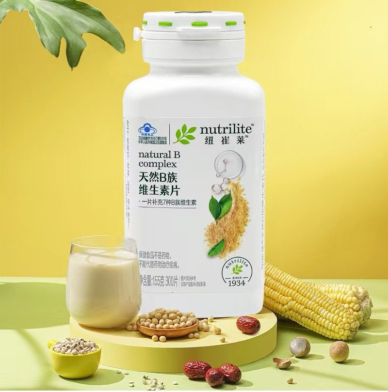 国产新款中国大陆地区安利纽崔莱天然b族维生素片300粒