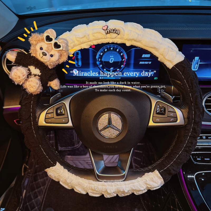 新款夏季汽车方向盘套把套女性