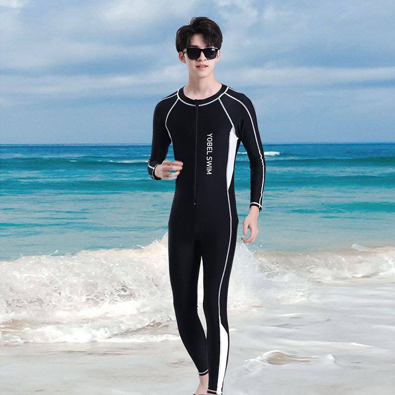 连体泳衣锦纶潜水大码青少年长款