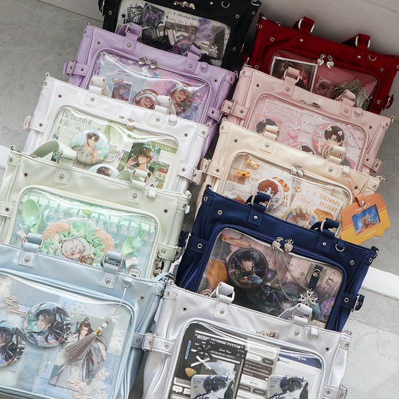 脑壳痛原创琉璃花束缎面痛包斜挎