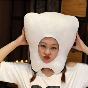 搞笑搞怪日系牙齿头套抖音同款沙雕网友大牙帽子活动拍照道具