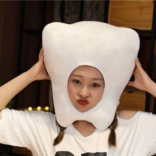 套抖音同款沙雕大牙搞笑搞怪帽子