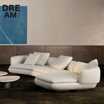 minottiVivienne极简弧形沙发