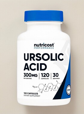 美国Nutricost Ursolic Acid 乳香酸胶囊300毫克家人保健关节120