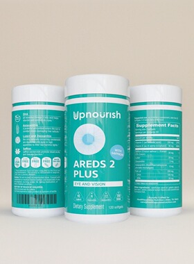 美国成人眼睛维生素AREDS 2+叶黄素玉米黄质藏红花虾青素眼部干涩