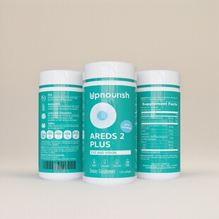 美国成人眼睛维生素AREDS 2+叶黄素玉米黄质藏红花虾青素眼部干涩