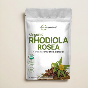 美国红景天粉保健脑供氧Rhodiola Rosea Root 50克成人脑力注意力