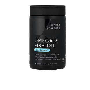 Sports Research Omega-3 鱼油胶囊Triple Strength成人心脑健康
