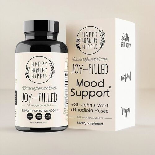 美国代购成人情绪调整胶囊Joy-Filled Mood 圣约翰草红景天醉茄60