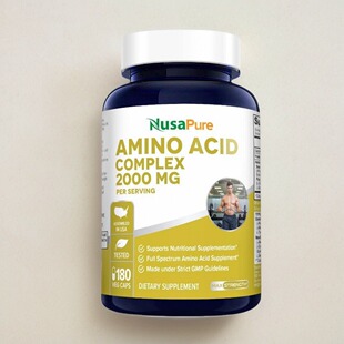 美国成人氨基酸复合混合健身保健180粒NusaPure Amino Acid高含量