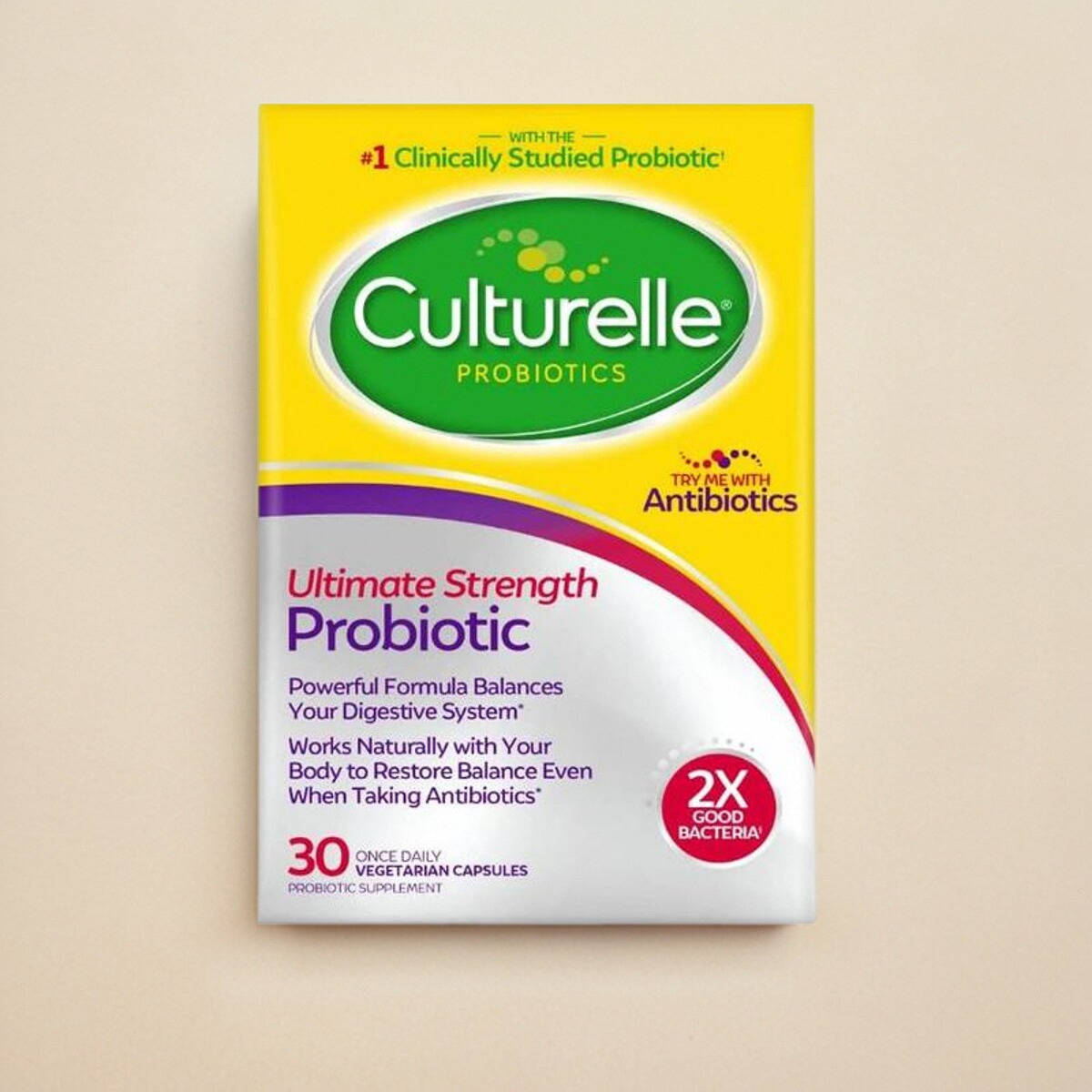 美国家人益生菌Culturelle 200亿Probiotic 加强版2倍功效肠胃健