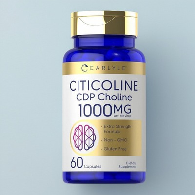 美国代购Carlyle Citicoline CDP Choline胆碱注意力专注力60粒