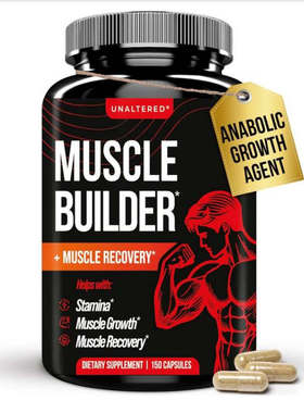UNALTERED Muscle Builder 自然肌肉构建补充剂人参D3醉茄150粒