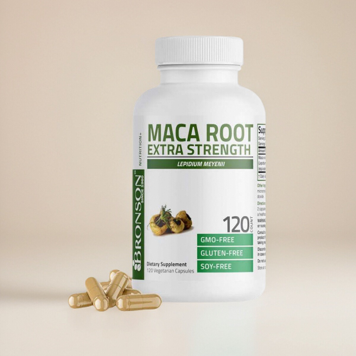 美国成人玛咖根胶囊Bronson Maca Root 120粒男女适用保健体力
