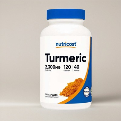 美国姜黄素粉胶囊Nutricost Turmeric Curcumin生物类黄酮120粒
