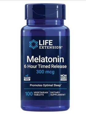 Life Extension Melatonin 6 Hour Timed Release褪黑素定时释放