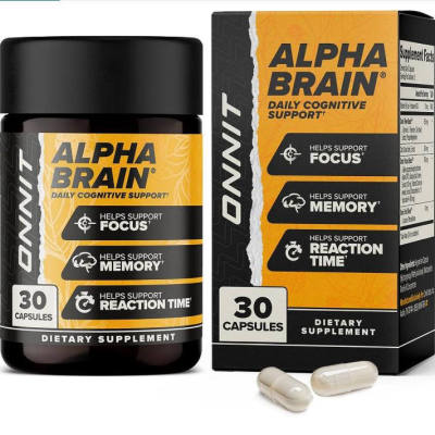 ONNIT Alpha Brain Nootropic Brain 成人专注胶囊脂酰丝氨酸30粒